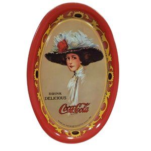 Coca Cola Company Collectible 6" x 4-1/2" Plate Drink Delicious 1973